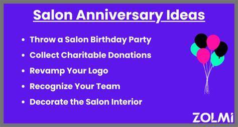 Top 10 salon anniversary ideas and inspiration .